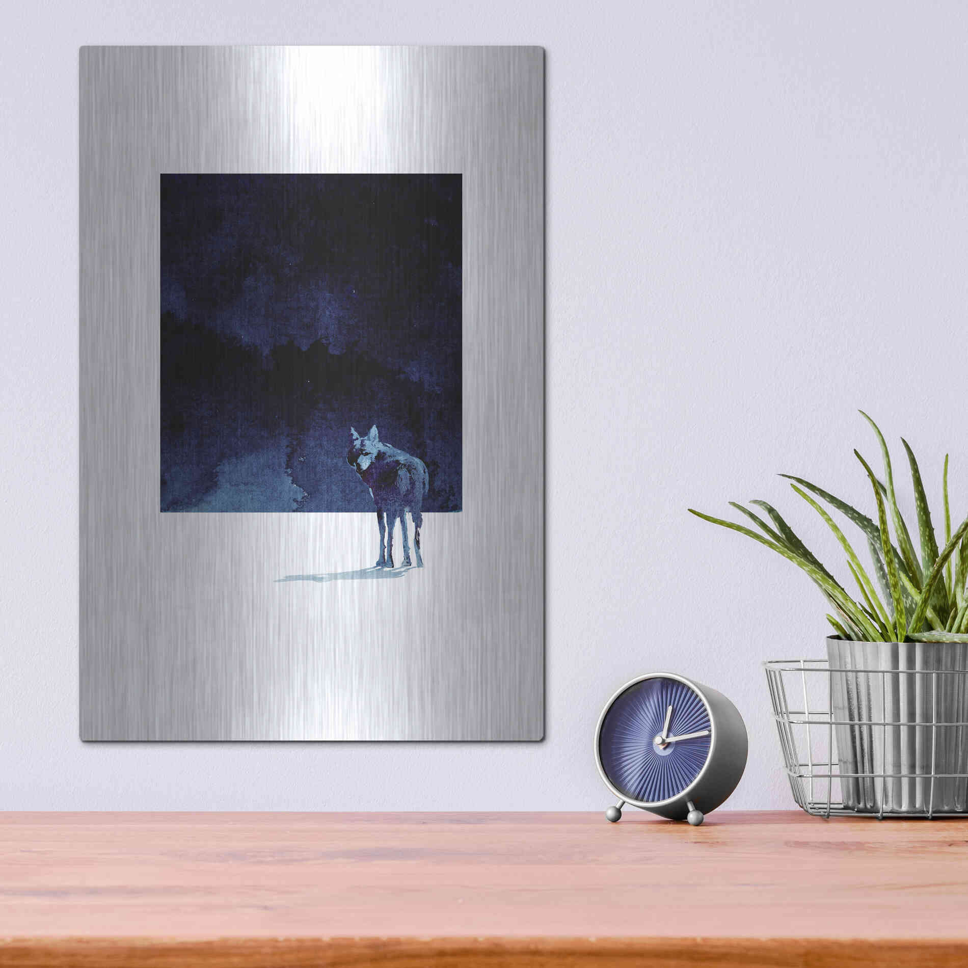 Luxe Metal Art 'I’m Going Back' by Robert Farkas, Metal Wall Art,12x16