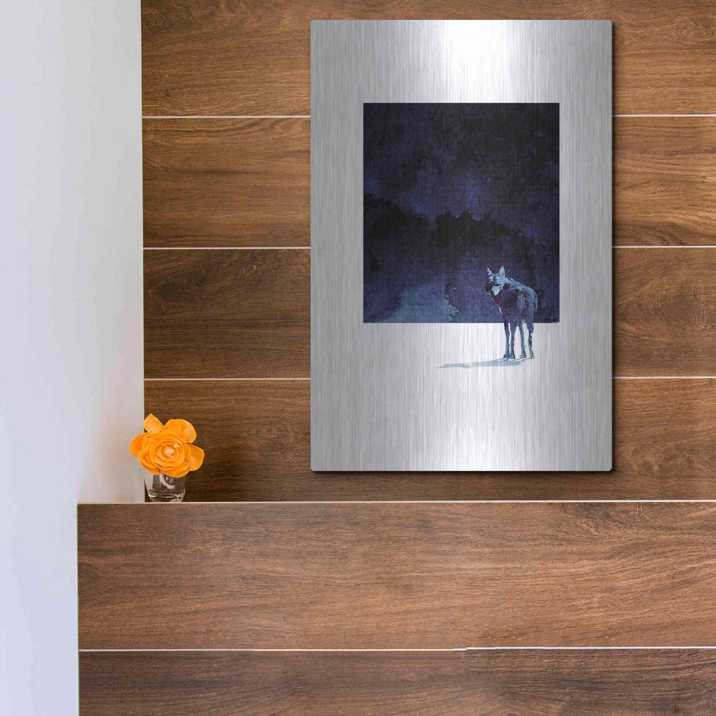 Luxe Metal Art 'I’m Going Back' by Robert Farkas, Metal Wall Art,12x16