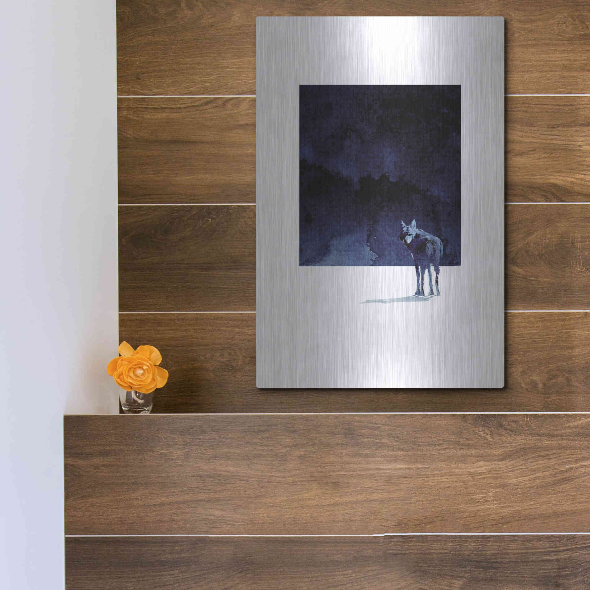 Luxe Metal Art 'I’m Going Back' by Robert Farkas, Metal Wall Art,12x16