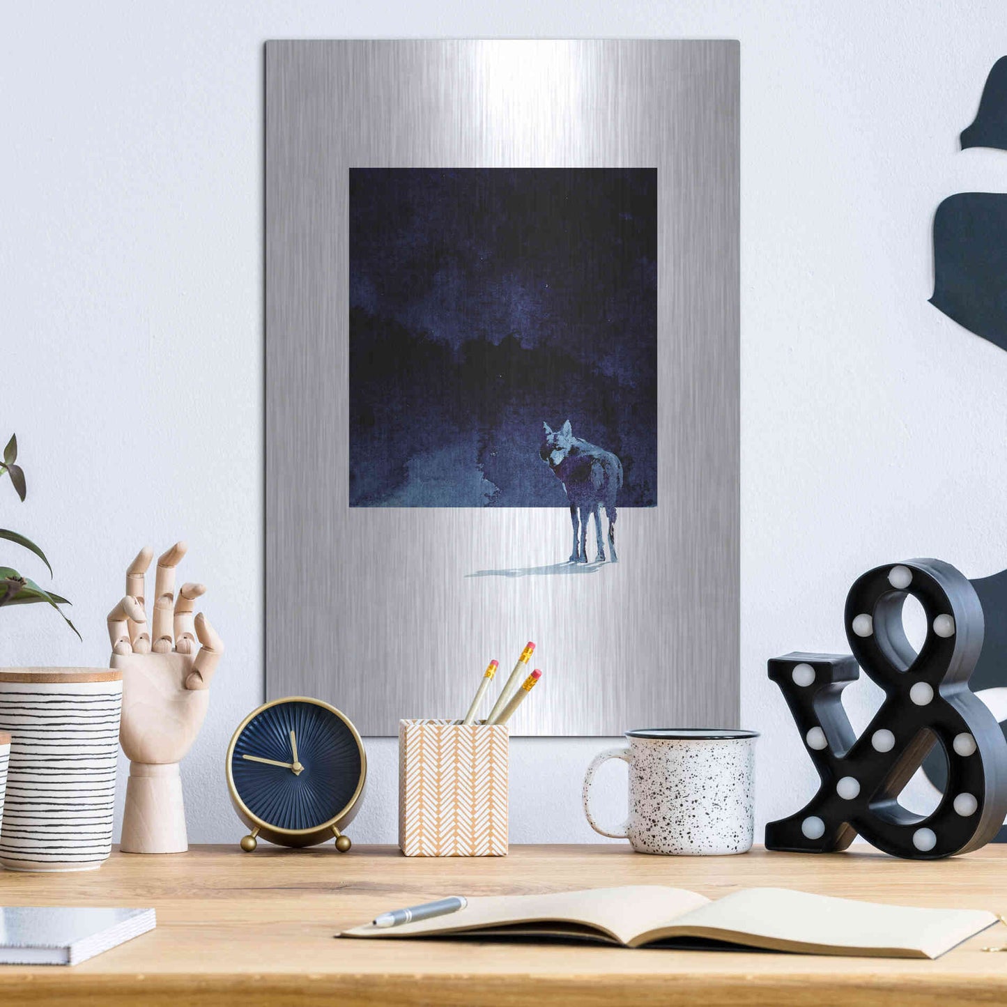 Luxe Metal Art 'I’m Going Back' by Robert Farkas, Metal Wall Art,12x16