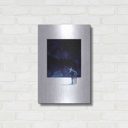 Luxe Metal Art 'I’m Going Back' by Robert Farkas, Metal Wall Art,16x24