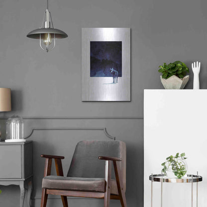 Luxe Metal Art 'I’m Going Back' by Robert Farkas, Metal Wall Art,16x24