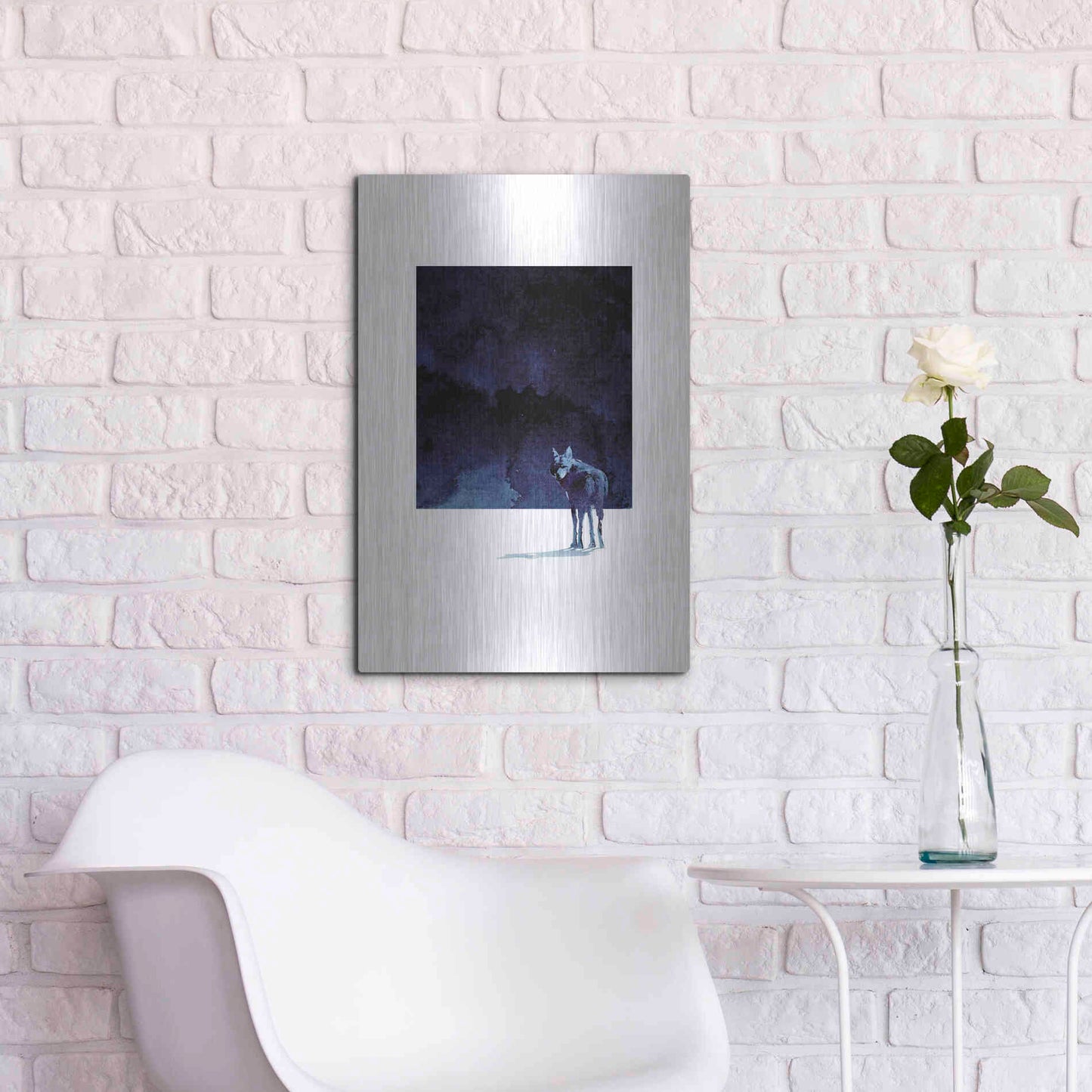 Luxe Metal Art 'I’m Going Back' by Robert Farkas, Metal Wall Art,16x24