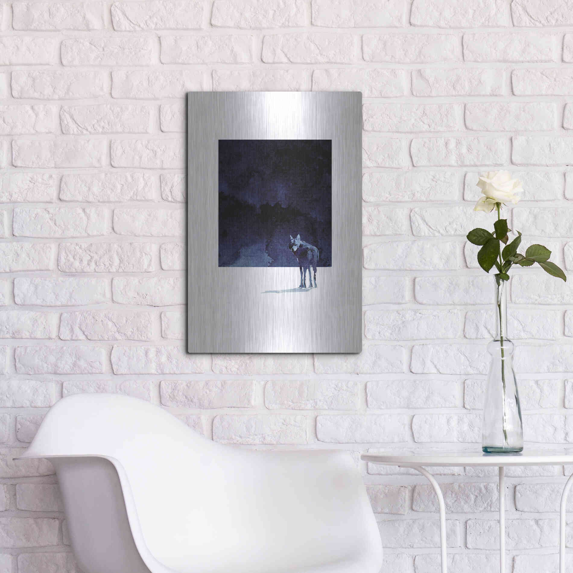 Luxe Metal Art 'I’m Going Back' by Robert Farkas, Metal Wall Art,16x24