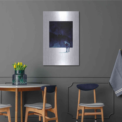 Luxe Metal Art 'I’m Going Back' by Robert Farkas, Metal Wall Art,24x36