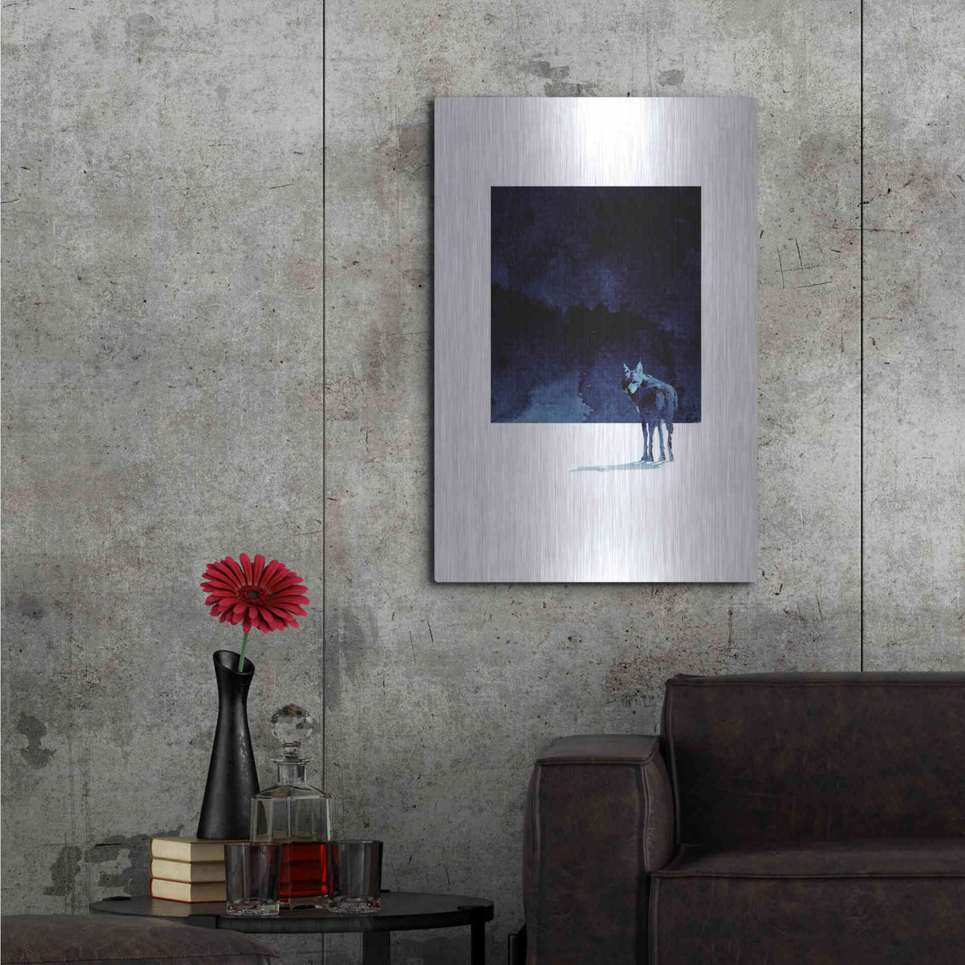 Luxe Metal Art 'I’m Going Back' by Robert Farkas, Metal Wall Art,24x36