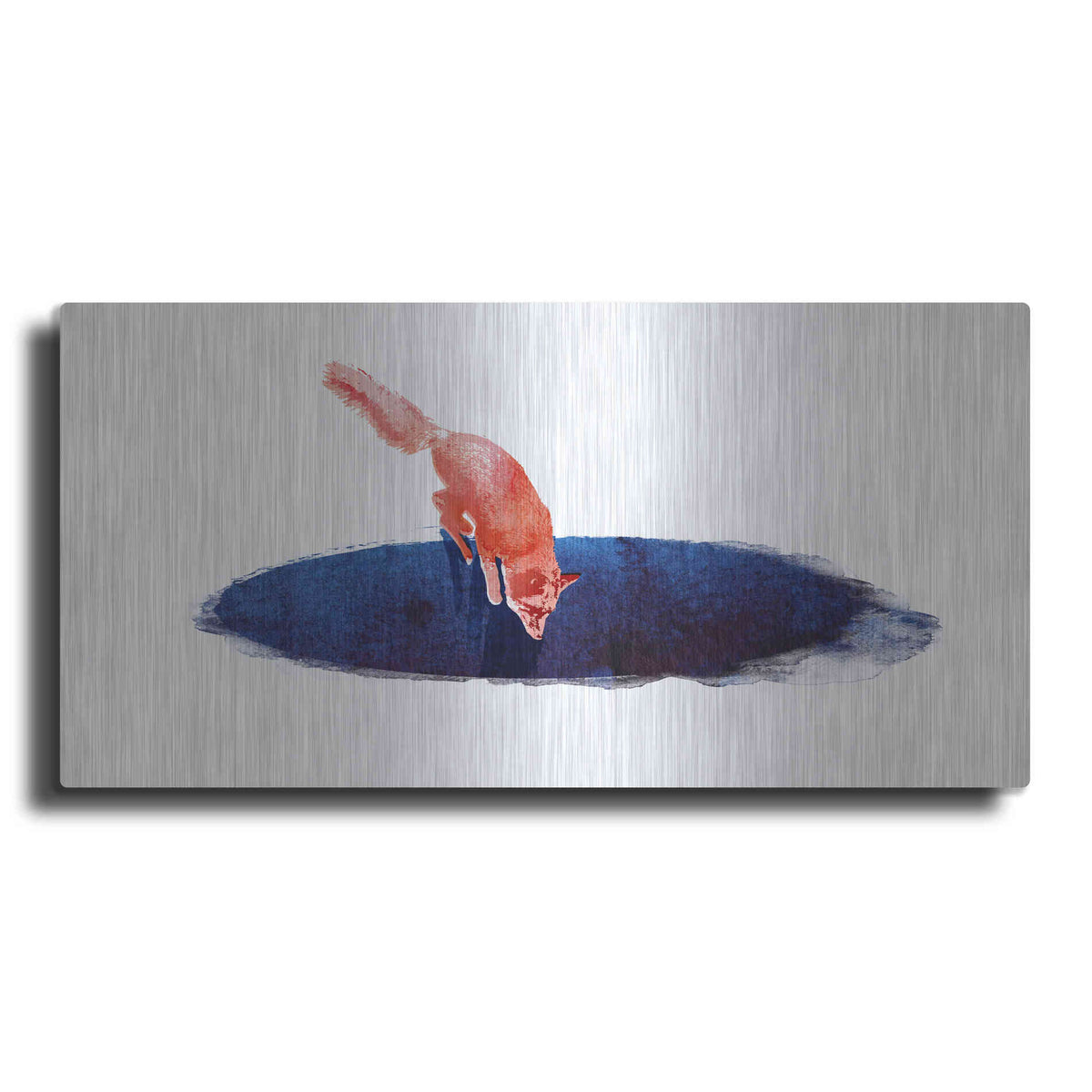 Luxe Metal Art 'Jump Into Nowhere' by Robert Farkas, Metal Wall Art