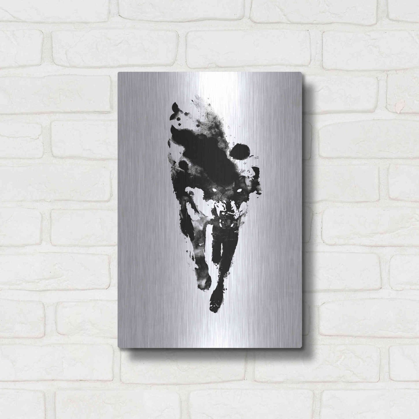 Luxe Metal Art 'My Personal Demon' by Robert Farkas, Metal Wall Art,12x16
