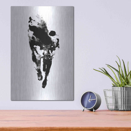 Luxe Metal Art 'My Personal Demon' by Robert Farkas, Metal Wall Art,12x16