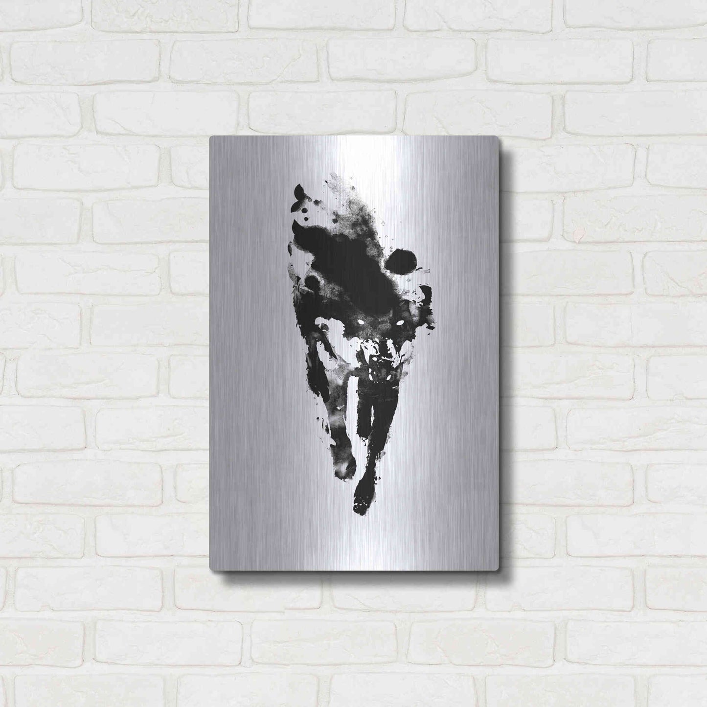 Luxe Metal Art 'My Personal Demon' by Robert Farkas, Metal Wall Art,16x24