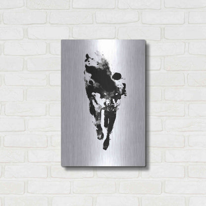 Luxe Metal Art 'My Personal Demon' by Robert Farkas, Metal Wall Art,16x24