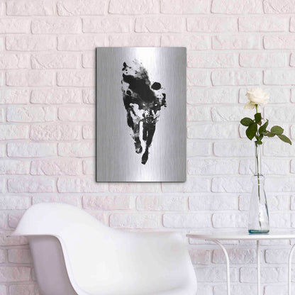 Luxe Metal Art 'My Personal Demon' by Robert Farkas, Metal Wall Art,16x24