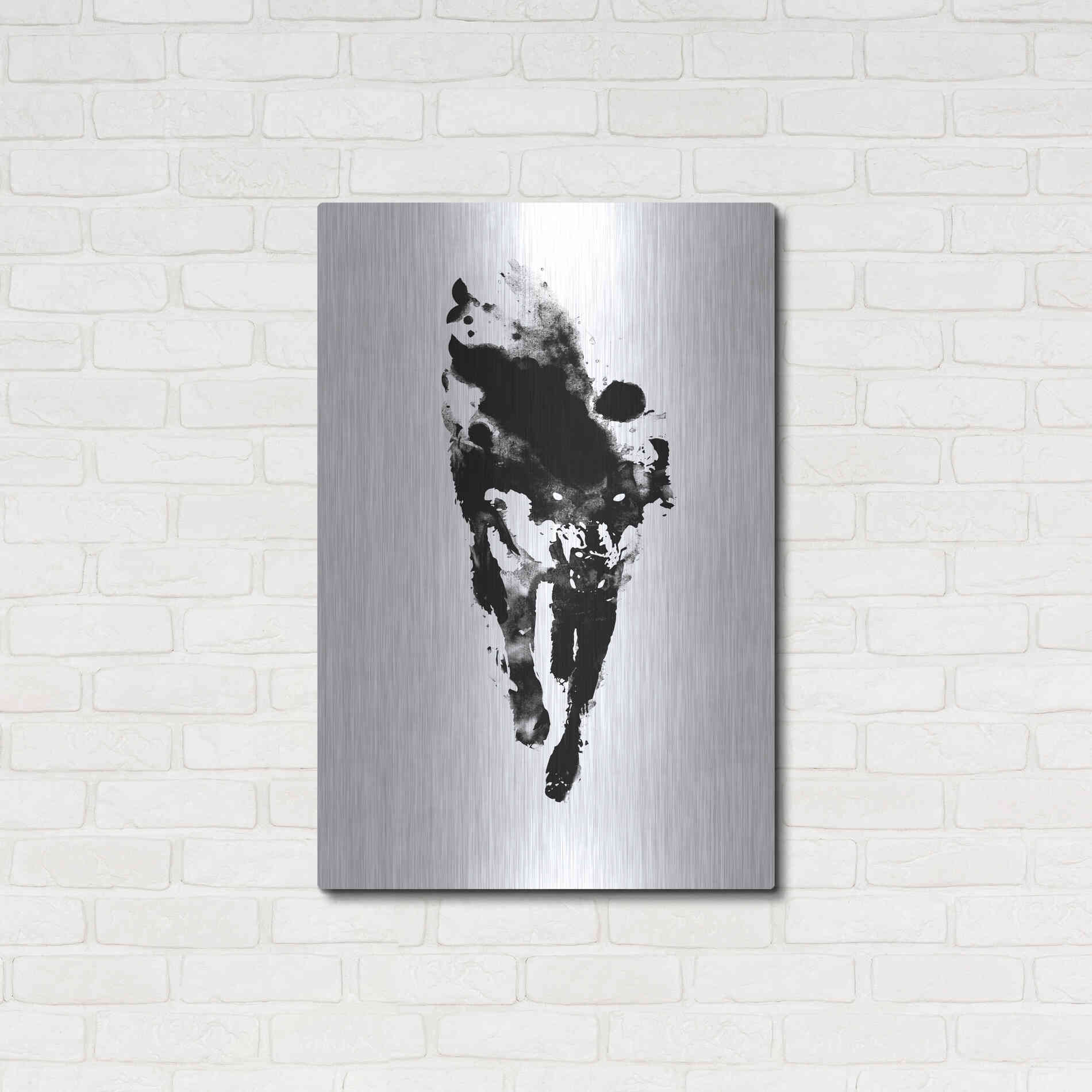 Luxe Metal Art 'My Personal Demon' by Robert Farkas, Metal Wall Art,24x36