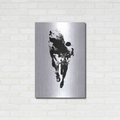 Luxe Metal Art 'My Personal Demon' by Robert Farkas, Metal Wall Art,24x36