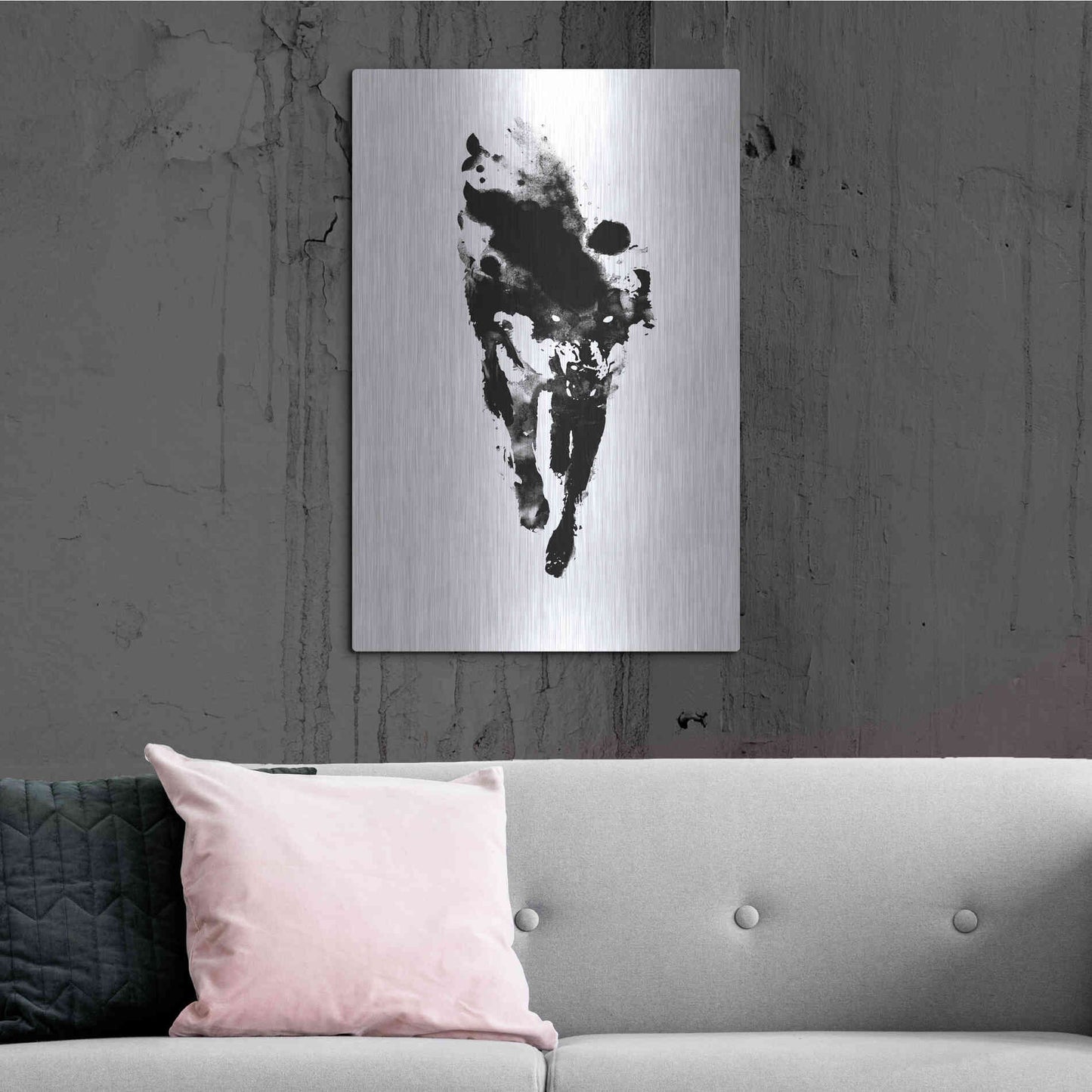 Luxe Metal Art 'My Personal Demon' by Robert Farkas, Metal Wall Art,24x36