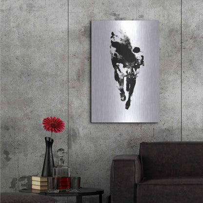 Luxe Metal Art 'My Personal Demon' by Robert Farkas, Metal Wall Art,24x36