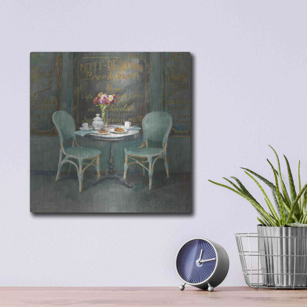 Luxe Metal Art 'Joy of Paris II' by Danhui Nai, Metal Wall Art,12x12