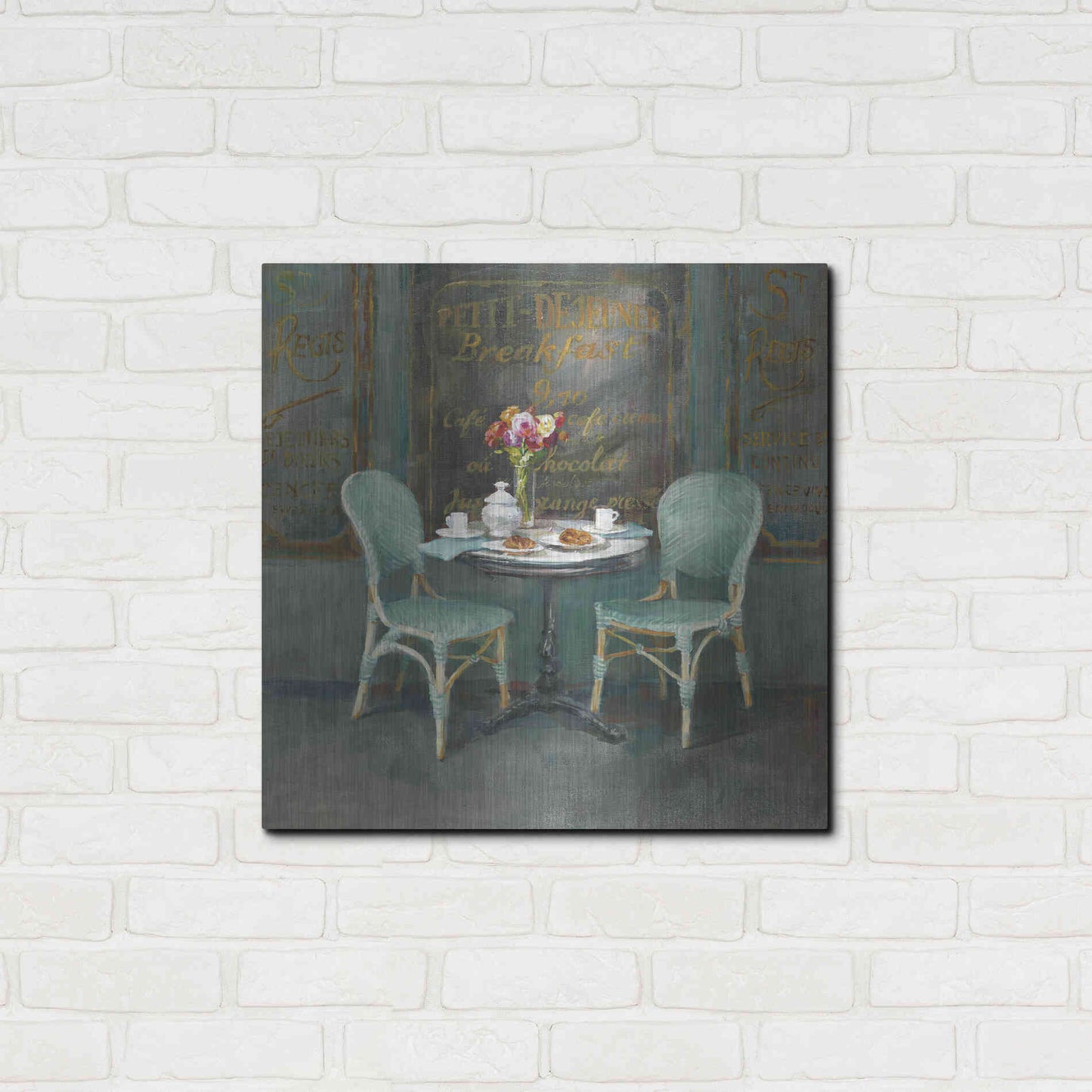 Luxe Metal Art 'Joy of Paris II' by Danhui Nai, Metal Wall Art,24x24