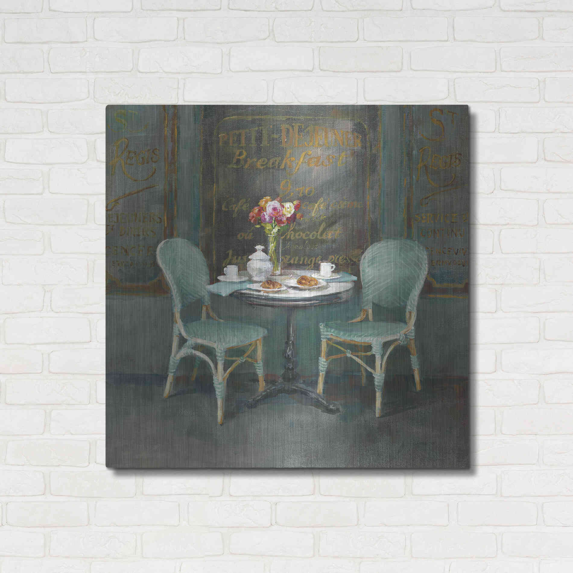 Luxe Metal Art 'Joy of Paris II' by Danhui Nai, Metal Wall Art,36x36