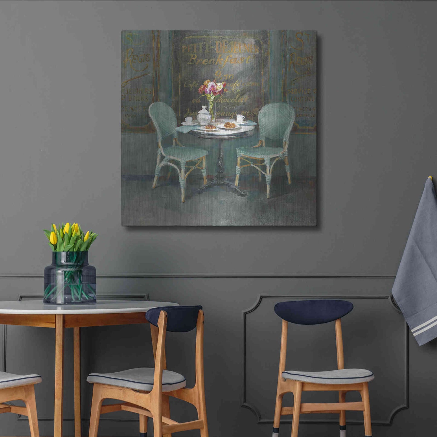 Luxe Metal Art 'Joy of Paris II' by Danhui Nai, Metal Wall Art,36x36