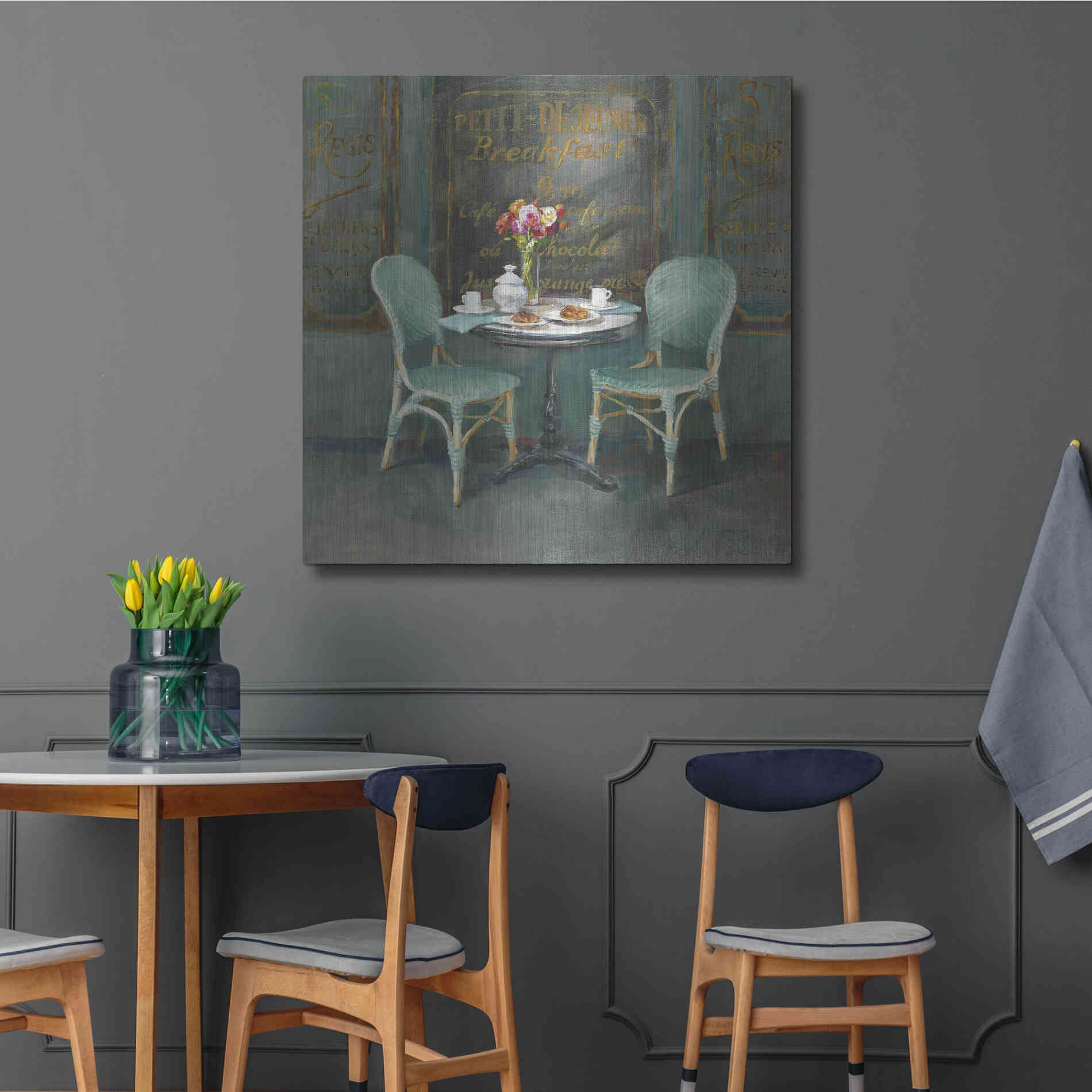 Luxe Metal Art 'Joy of Paris II' by Danhui Nai, Metal Wall Art,36x36