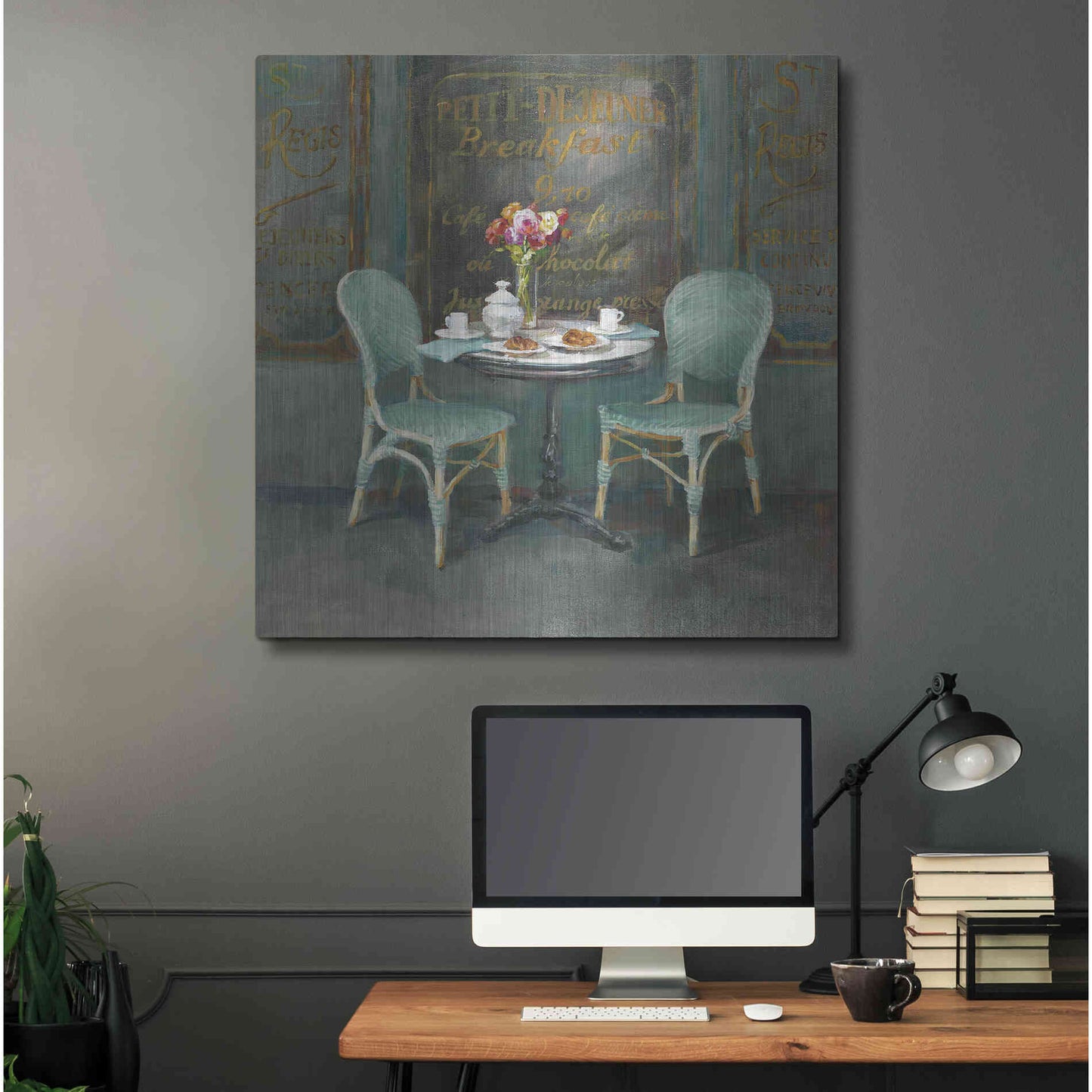 Luxe Metal Art 'Joy of Paris II' by Danhui Nai, Metal Wall Art,36x36