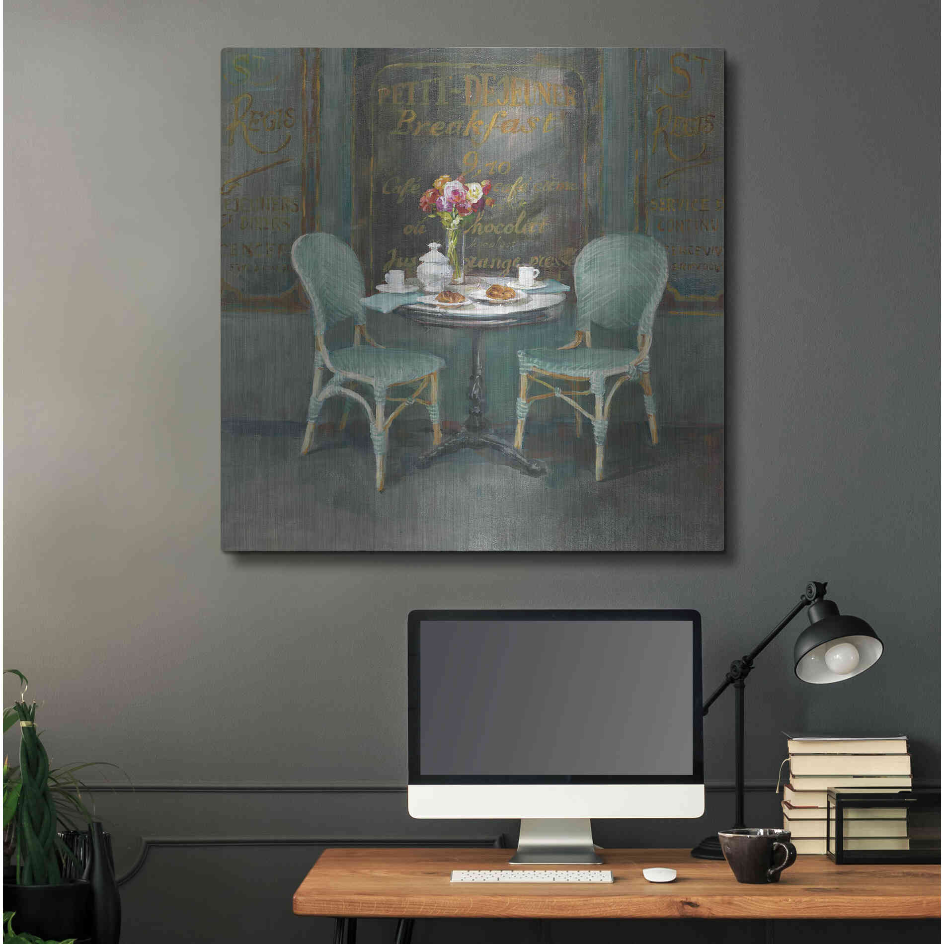 Luxe Metal Art 'Joy of Paris II' by Danhui Nai, Metal Wall Art,36x36