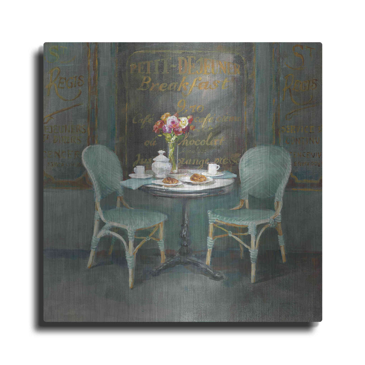 Luxe Metal Art 'Joy of Paris II' by Danhui Nai, Metal Wall Art