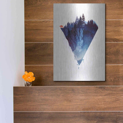 Luxe Metal Art 'Near To The Edge' by Robert Farkas, Metal Wall Art,12x16