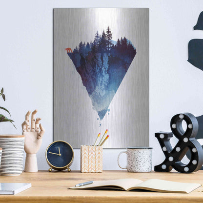 Luxe Metal Art 'Near To The Edge' by Robert Farkas, Metal Wall Art,12x16