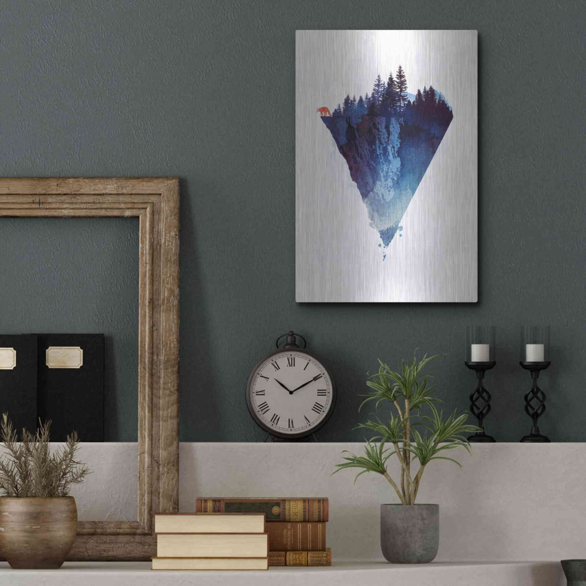 Luxe Metal Art 'Near To The Edge' by Robert Farkas, Metal Wall Art,12x16