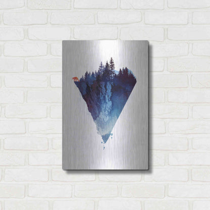 Luxe Metal Art 'Near To The Edge' by Robert Farkas, Metal Wall Art,16x24