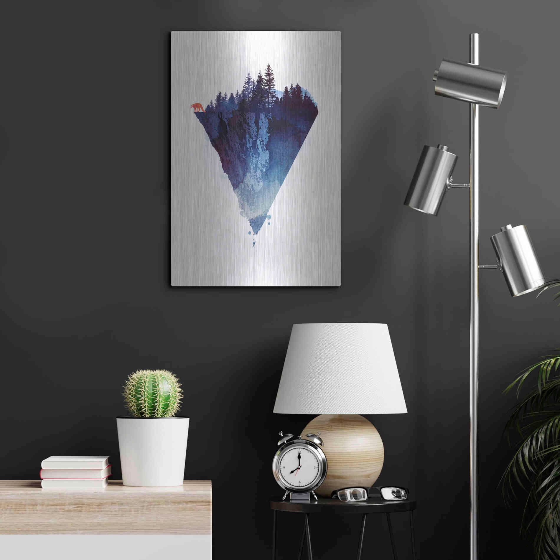 Luxe Metal Art 'Near To The Edge' by Robert Farkas, Metal Wall Art,16x24