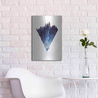 Luxe Metal Art 'Near To The Edge' by Robert Farkas, Metal Wall Art,16x24