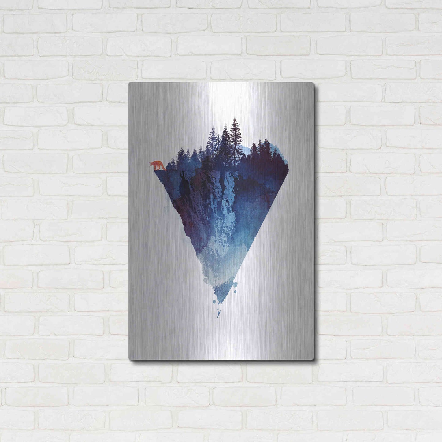 Luxe Metal Art 'Near To The Edge' by Robert Farkas, Metal Wall Art,24x36
