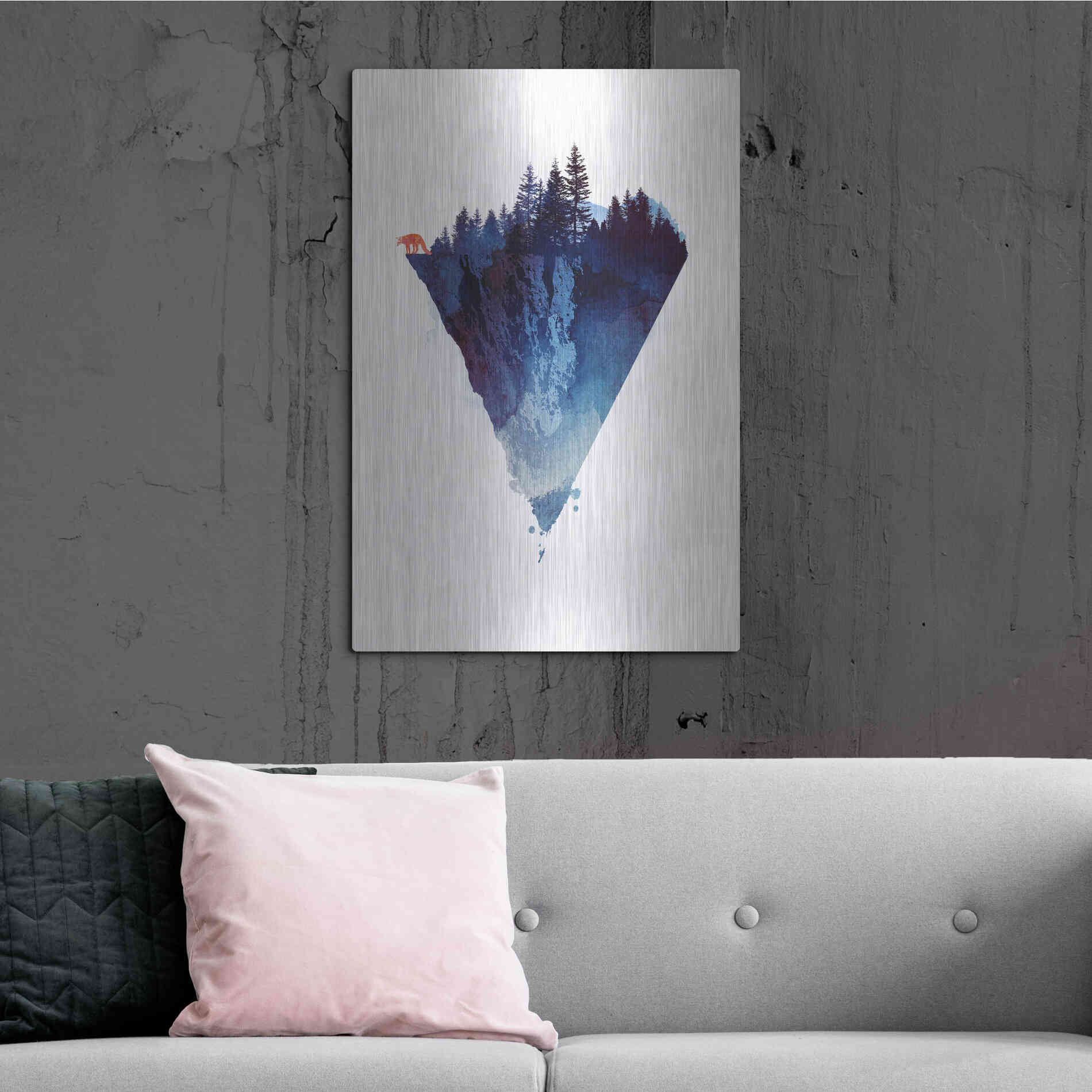 Luxe Metal Art 'Near To The Edge' by Robert Farkas, Metal Wall Art,24x36