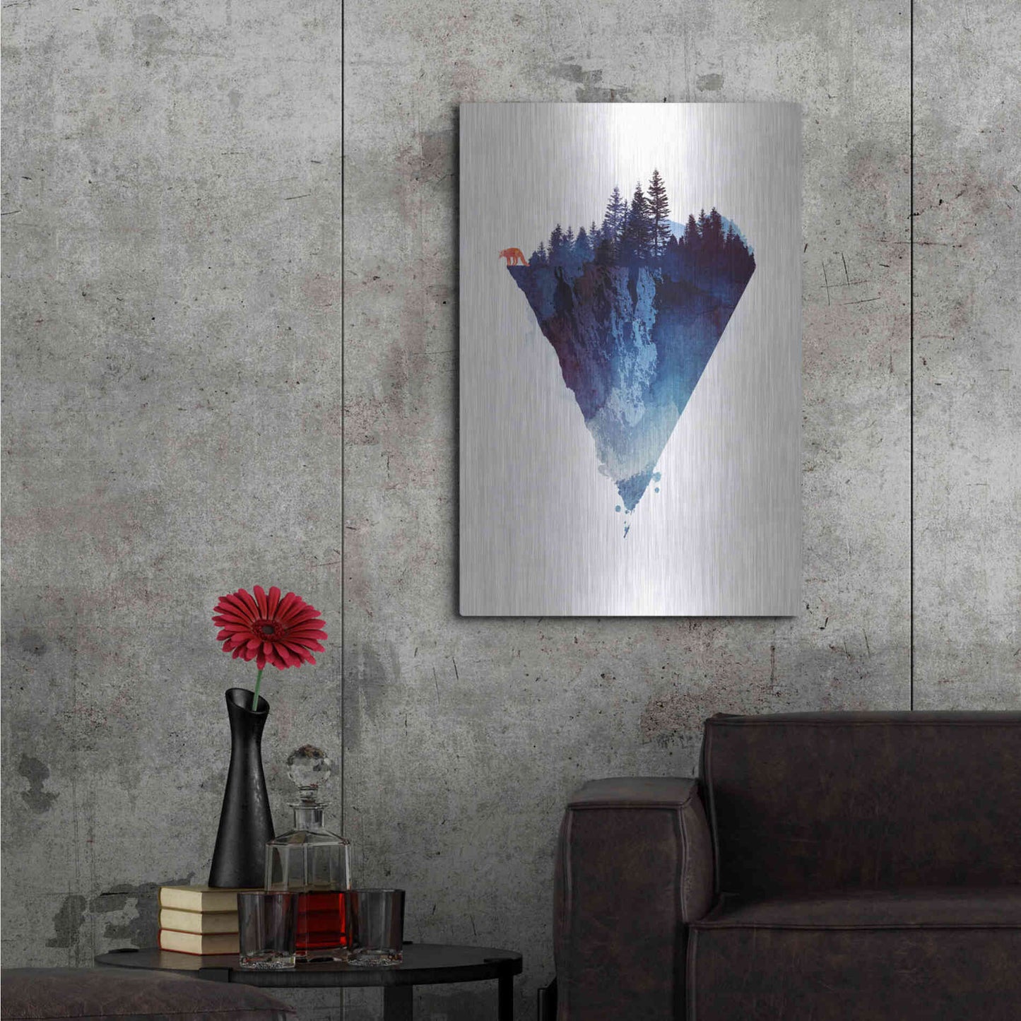 Luxe Metal Art 'Near To The Edge' by Robert Farkas, Metal Wall Art,24x36