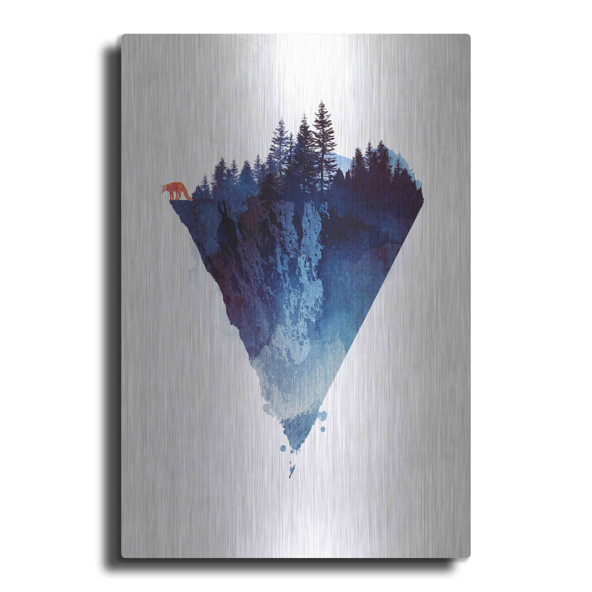 Luxe Metal Art 'Near To The Edge' by Robert Farkas, Metal Wall Art