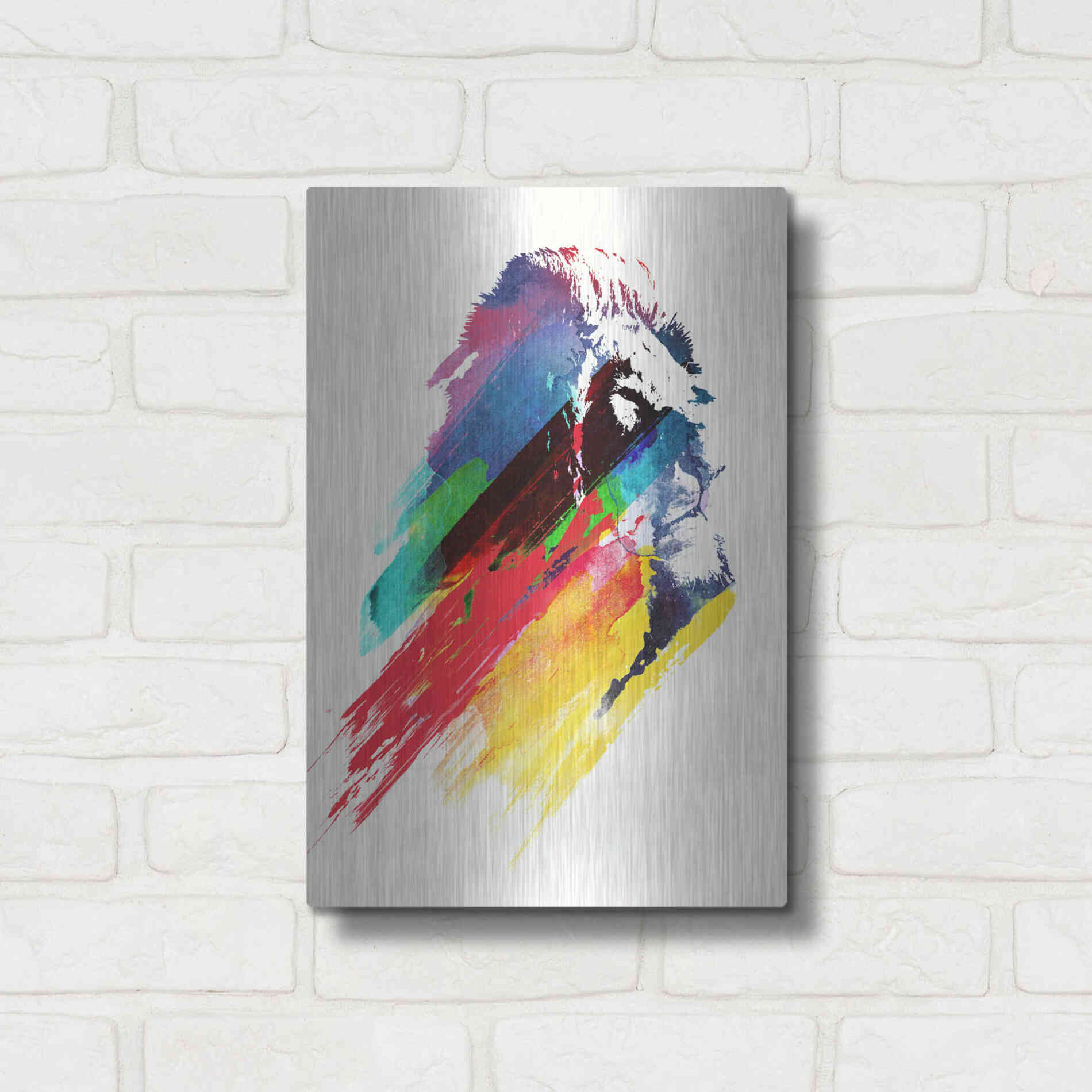 Luxe Metal Art 'Our Hero' by Robert Farkas, Metal Wall Art,12x16
