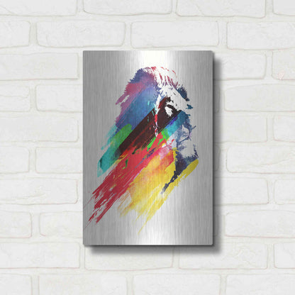 Luxe Metal Art 'Our Hero' by Robert Farkas, Metal Wall Art,12x16