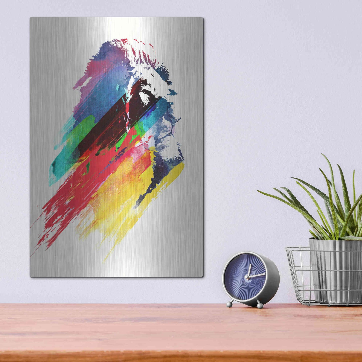 Luxe Metal Art 'Our Hero' by Robert Farkas, Metal Wall Art,12x16