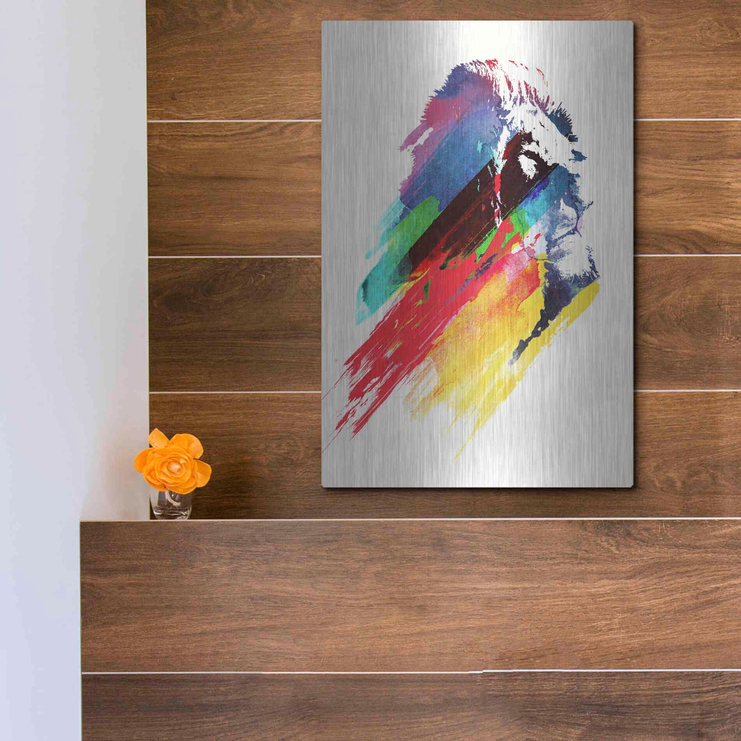 Luxe Metal Art 'Our Hero' by Robert Farkas, Metal Wall Art,12x16