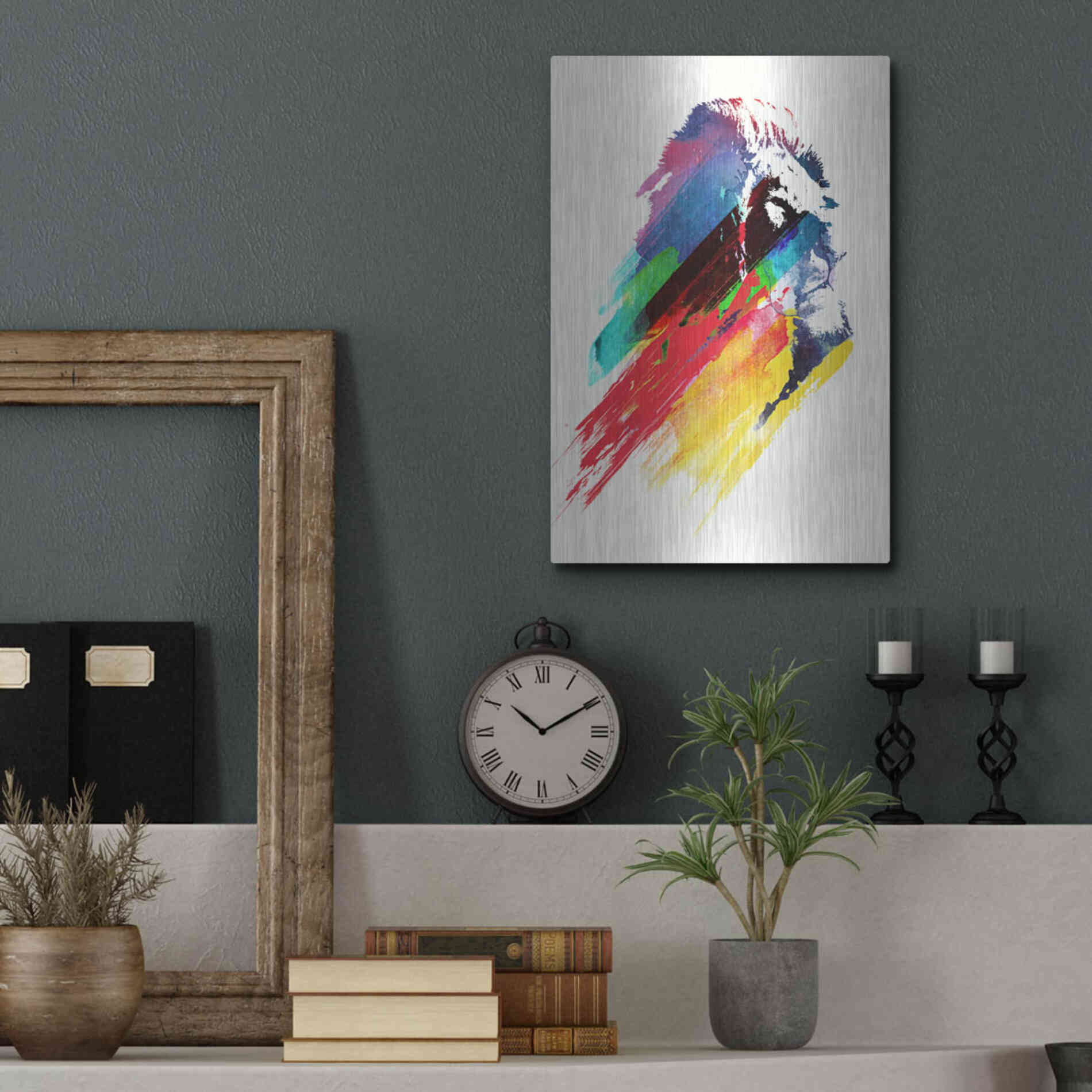 Luxe Metal Art 'Our Hero' by Robert Farkas, Metal Wall Art,12x16
