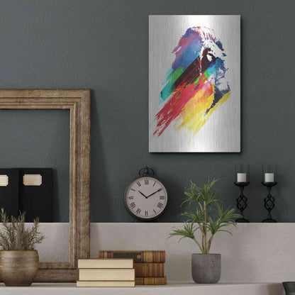 Luxe Metal Art 'Our Hero' by Robert Farkas, Metal Wall Art,12x16