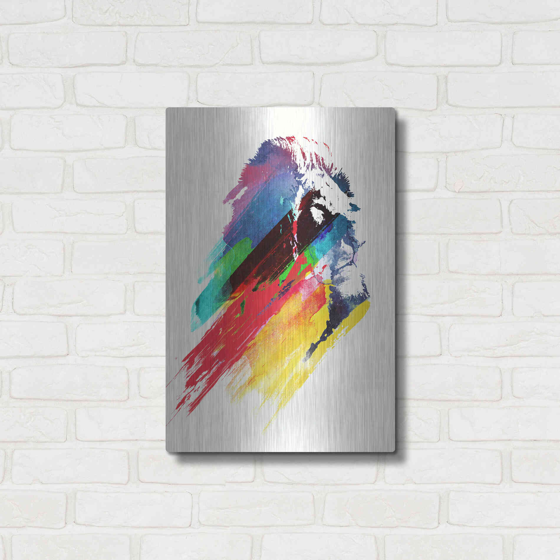 Luxe Metal Art 'Our Hero' by Robert Farkas, Metal Wall Art,16x24