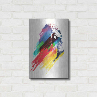 Luxe Metal Art 'Our Hero' by Robert Farkas, Metal Wall Art,16x24