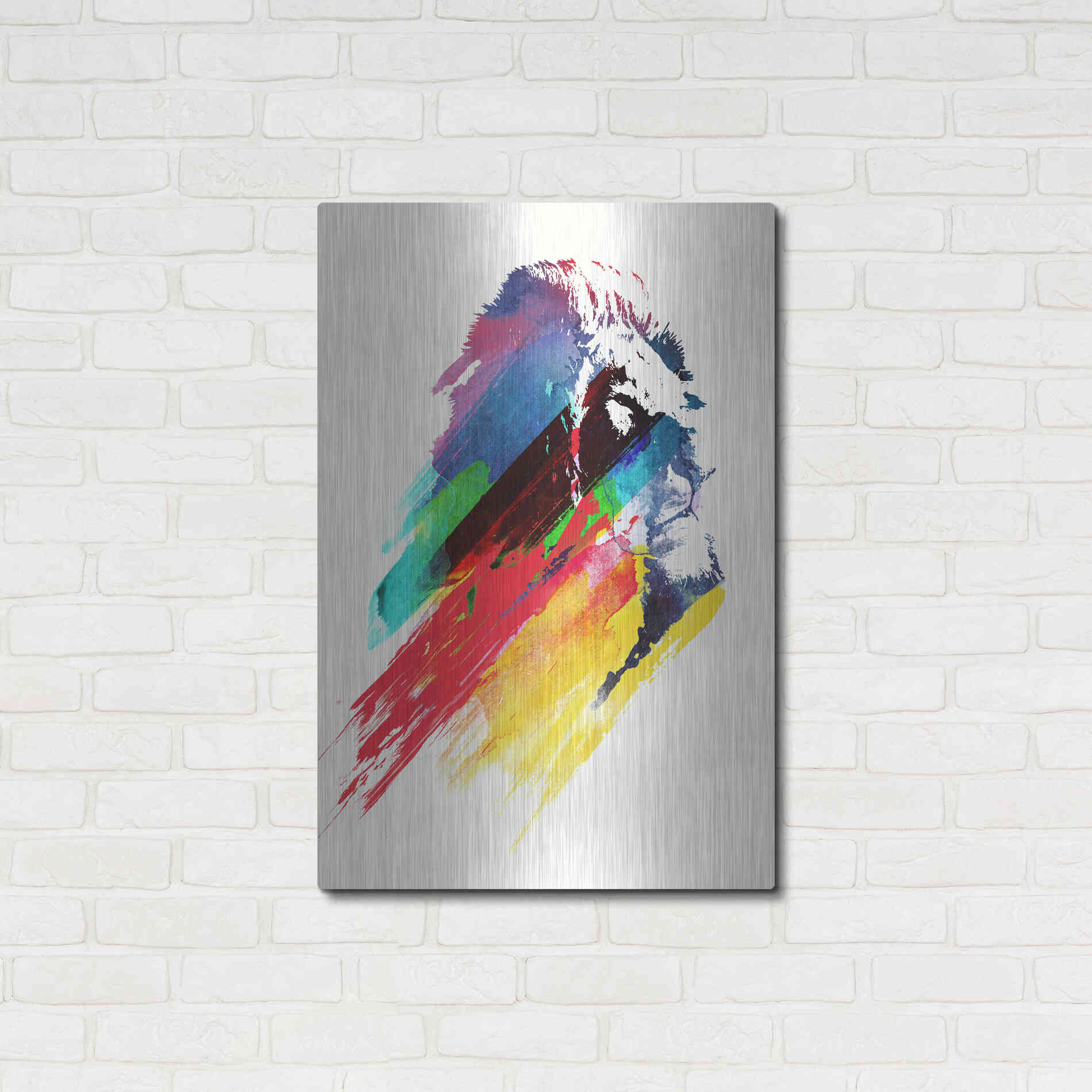 Luxe Metal Art 'Our Hero' by Robert Farkas, Metal Wall Art,24x36