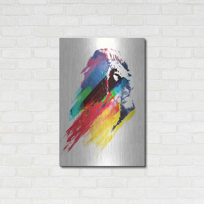Luxe Metal Art 'Our Hero' by Robert Farkas, Metal Wall Art,24x36