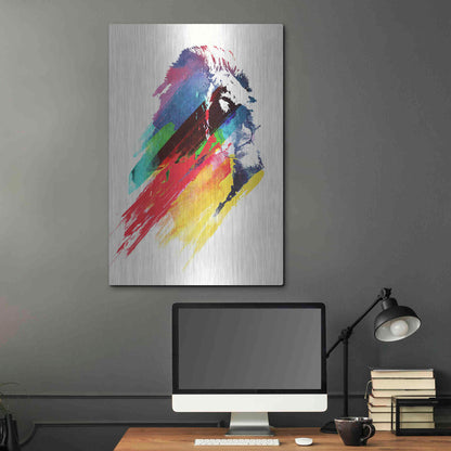 Luxe Metal Art 'Our Hero' by Robert Farkas, Metal Wall Art,24x36