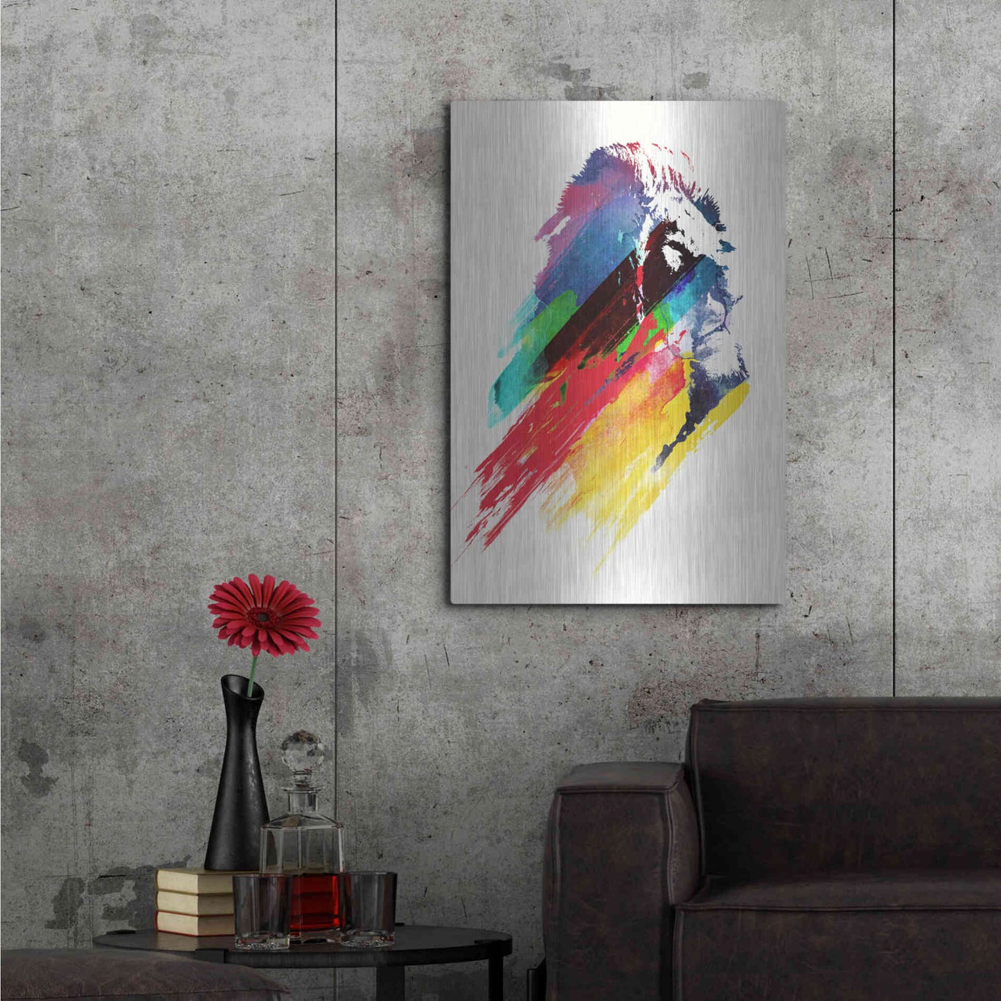 Luxe Metal Art 'Our Hero' by Robert Farkas, Metal Wall Art,24x36